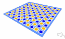 gameboard - a flat portable surface (usually rectangular) designed for board games