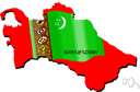 Turkmenistan - a republic in Asia to the east of the Caspian Sea and to the south of Kazakhstan and to the north of Iran