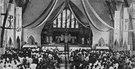chapel service - a service conducted in a place of worship that has its own altar