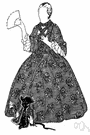 passementerie - a decoration or adornment on a garment