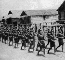 military formation - a formation of troops