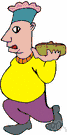 bread maker - someone who bakes bread or cake