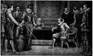 Guy Fawkes - English conspirator who was executed for his role in a plot to blow up James I and the Houses of Parliament (1570-1606)