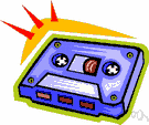cassette - a container that holds a magnetic tape used for recording or playing sound or video