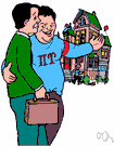frat house - a house used as a residence by a chapter of a fraternity
