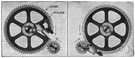 power train - wheelwork consisting of a connected set of rotating gears by which force is transmitted or motion or torque is changed