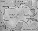 Gulf of Campeche - a part of the Gulf of Mexico to the west of Yucatan