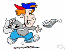 deliveryman - someone employed to make deliveries