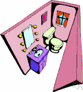 ladies' room - a woman's restroom in a public (or semipublic) building