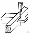 tongue and groove joint - a mortise joint made by fitting a projection on the edge of one board into a matching groove on another board