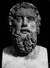 Aristophanes - an ancient Greek dramatist remembered for his comedies (448-380 BC)