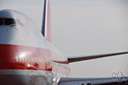 airliner - a commercial airplane that carries passengers