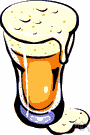 beer glass - a relatively large glass for serving beer