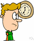 clock time - a reading of a point in time as given by a clock