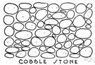 cobble - rectangular paving stone with curved top