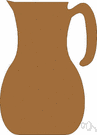 whiskey jug - a jug that contains whiskey