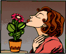 olfactory perception - the sensation that results when olfactory receptors in the nose are stimulated by particular chemicals in gaseous form