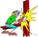 toiler - one who works strenuously