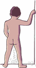 evacuation - the bodily process of discharging waste matter