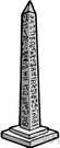 monolith - a single great stone (often in the form of a column or obelisk)