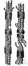 seizing - small stuff that is used for lashing two or more ropes together