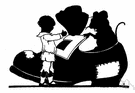 Tom Thumb - an imaginary hero of English folklore who was no taller than his father's thumb
