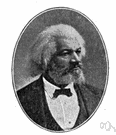 Frederick Douglass - United States abolitionist who escaped from slavery and became an influential writer and lecturer in the North (1817-1895)