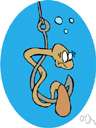 acanthocephalan - any of various worms living parasitically in intestines of vertebrates having a retractile proboscis covered with many hooked spines