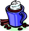 hot chocolate - a beverage made from cocoa powder and milk and sugar