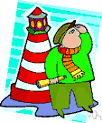 lighthouse keeper - the keeper of a lighthouse