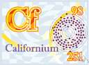 californium - a radioactive transuranic element