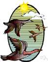 migrator - an animal (especially birds and fish) that travels between different habitats at particular times of the year