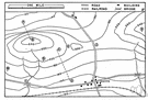 contour map - a map having contour lines through points of equal elevation