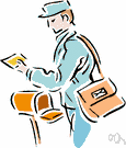 postal service - the system whereby messages are transmitted via the post office