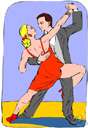 tango - a ballroom dance of Latin-American origin