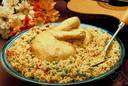 arroz con pollo - rice and chicken cooked together Spanish style
