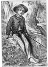 Tom Sawyer - the boy hero of a novel by Mark Twain
