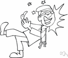 stumblebum - an awkward stupid person