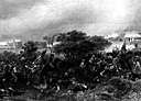 Battle of Monmouth Court House - a pitched battle in New Jersey during the American Revolution (1778) that ended with the withdrawal of British forces