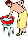 Washtub - a tub in which clothes or linens can be washed