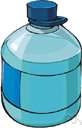 water bottle - a bottle for holding water