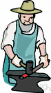blacksmith - a smith who forges and shapes iron with a hammer and anvil
