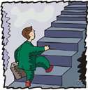 on a higher floor