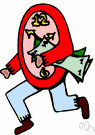 decampment - the act of running away secretly (as to avoid arrest)