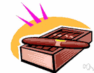 cigar box - a box for holding cigars