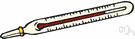 alcohol thermometer - thermometer consisting of a glass capillary tube marked with degrees Celsius or Fahrenheit and containing alcohol which rises or falls as it expands or contracts with changes in temperature
