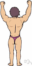 latissimus dorsi - a broad flat muscle on either side of the back