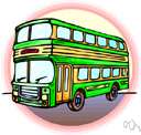 motorbus - a vehicle carrying many passengers