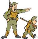 militarisation - act of assembling and putting into readiness for war or other emergency: "mobilization of the troops"