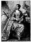 marquise - a noblewoman ranking below a duchess and above a countess